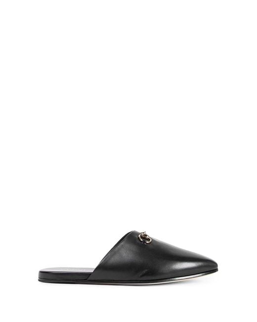 Gucci Black Lucy Leather Mules for men