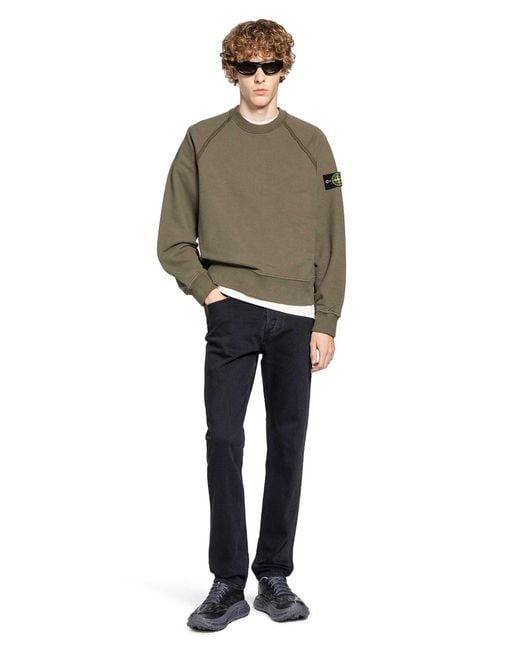 Stone Island Black J100007 Denim Jeans for men