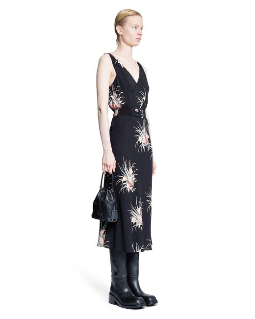 Prada Blue Printed Sablé Dress