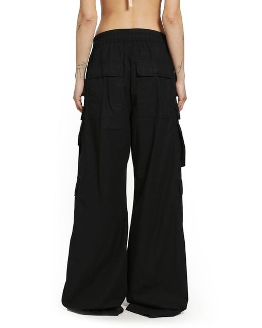 Rick Owens Black Temple Double Cargo Jumbo Belas