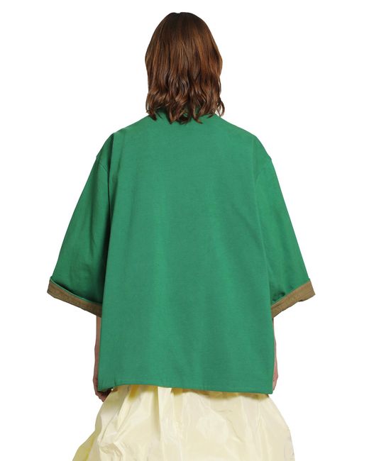 Prada Green Old Piqué Blouson Jacket