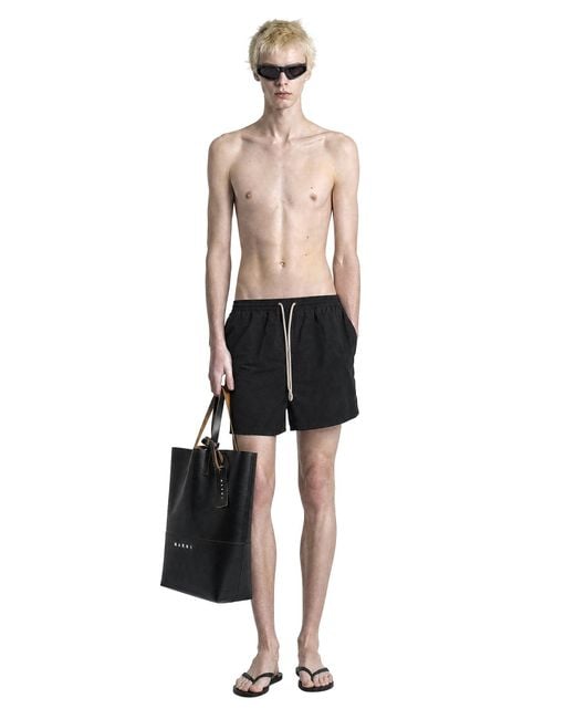 Fear Of God Black Nylon Swim Shorts for men