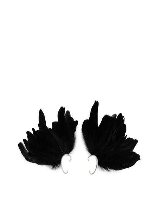 Ann Demeulemeester Black Tona Ear Cuffs