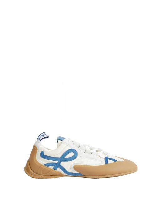Loewe Blue Grip Nylon And Suede Sneakers