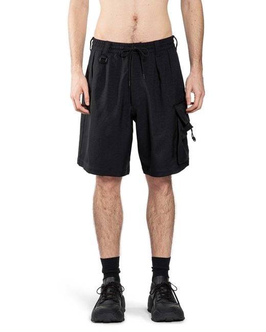 Y-3 Black Sport Uniform Cargo Shorts for men