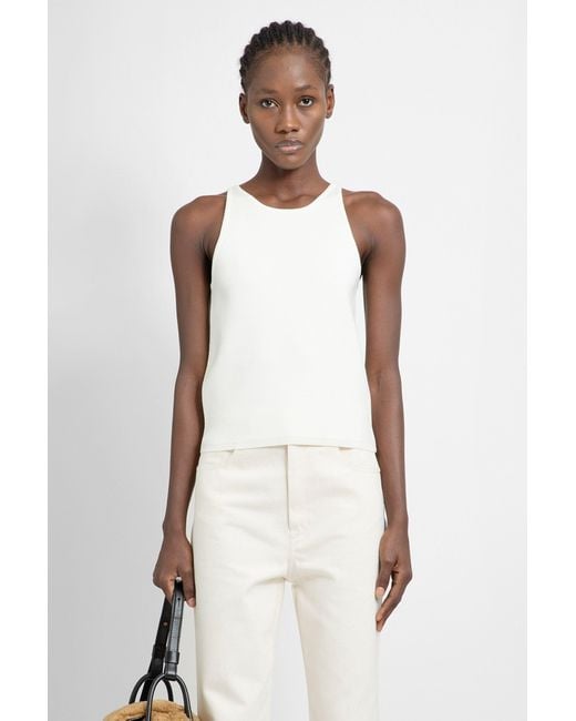 Max Mara Natural Tank Tops