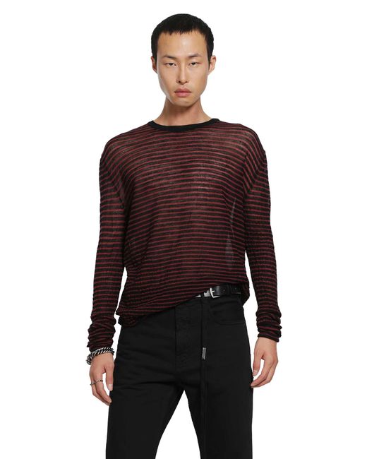 Ann Demeulemeester Red Racin Sweater for men
