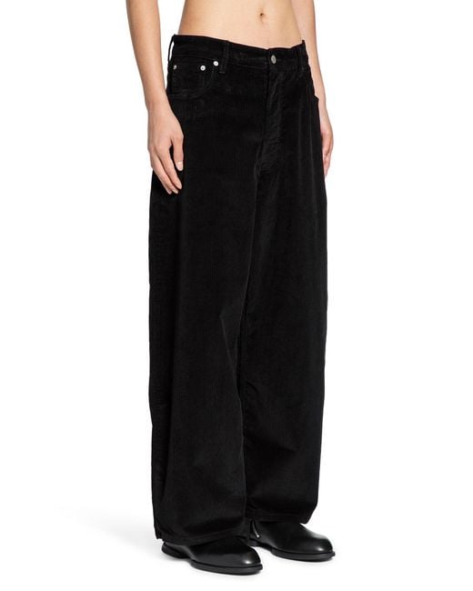Studio Nicholson Black Pantaloni Paolo Courdury for men