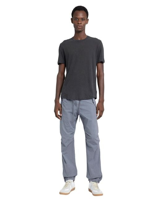 James Perse Blue Clear Jersey Crew T-Shirt for men