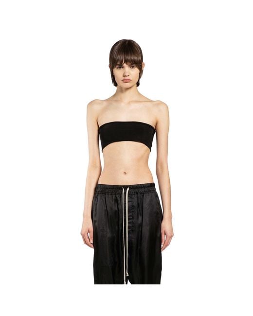 Rick Owens Black Bandeau Bandeau Top