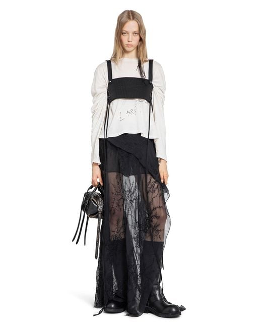 Ann Demeulemeester Black Mini Bustier Top