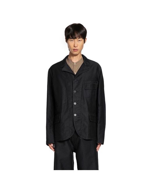 TAIGA TAKAHASHI Black Lot.316 Sack Coat for men