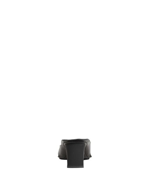 MM6 by Maison Margiela Black Anatomic Leather Flip Flop Mules