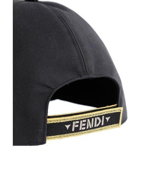 Fendi Black Baseball Cap for men