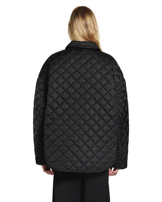 Totême  Black Collared Quilted Jacket