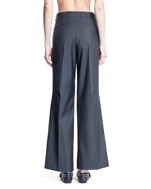 Gucci Blue Flared Tailored Trousers