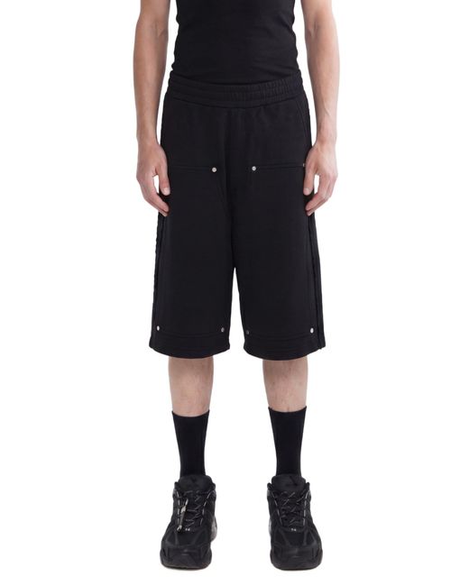 44 Label Group Black Rivet Sw Shorts for men