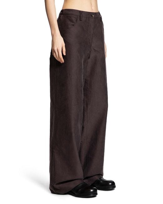 Ziggy Chen Brown Straight Leg Trousers