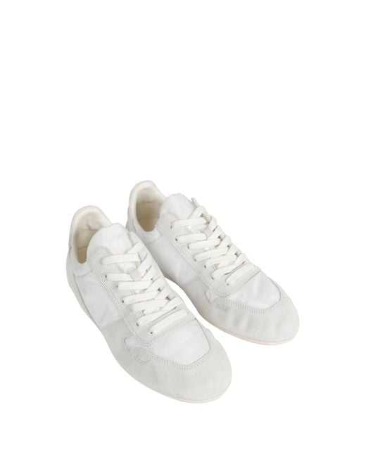 Rick Owens White Temple Minimal Sneakers for men