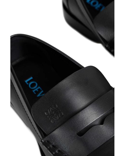 Loewe Black Bobine Loafers for men