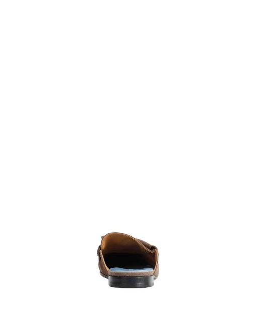Marni Brown Suede Mule Loafers