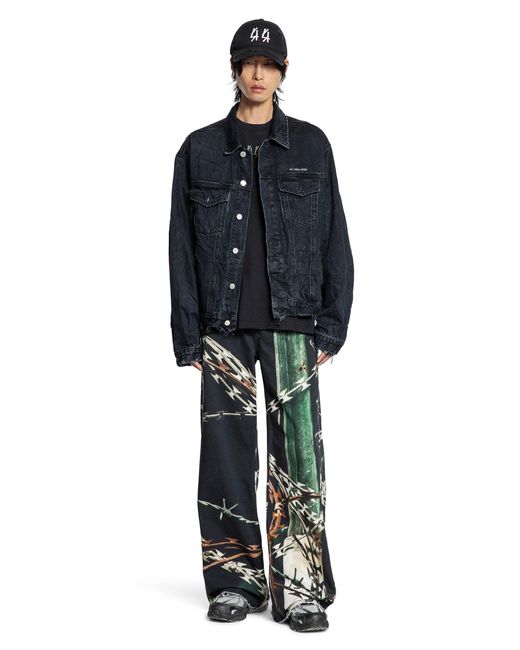44 Label Group Backbone Denim Jacket in Blue for Men | Lyst