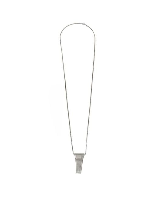 Rick Owens Metallic Crystal Trunk Charm for men