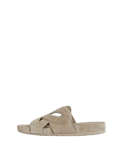 Loewe Gray Ease Monogram Slides for men