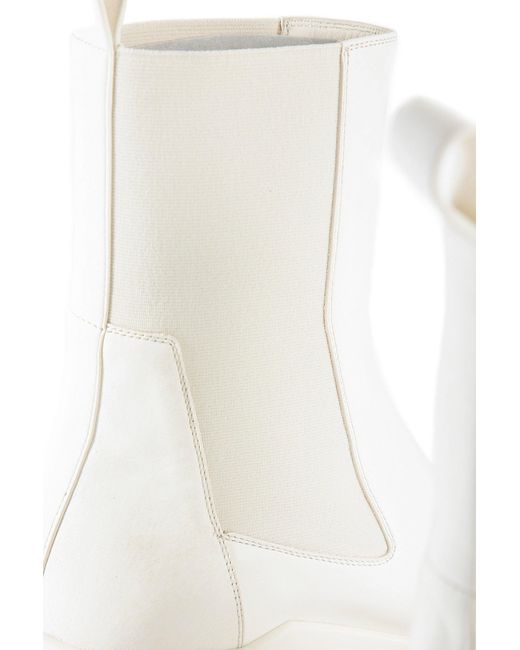 Rick Owens White Boots for men