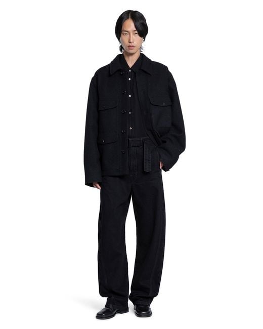 Lemaire Utility Jacket in Black for Men | Lyst UK