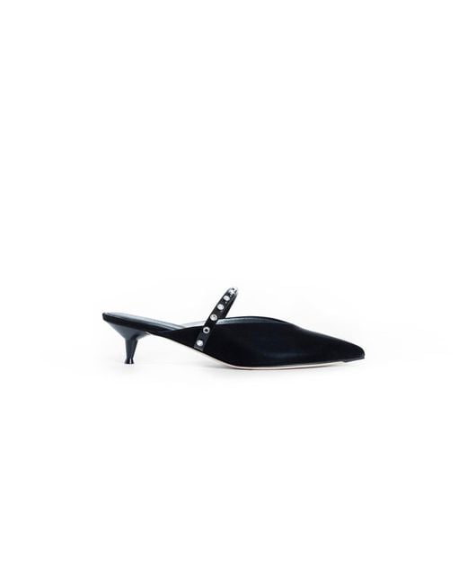 McQueen Black Mules
