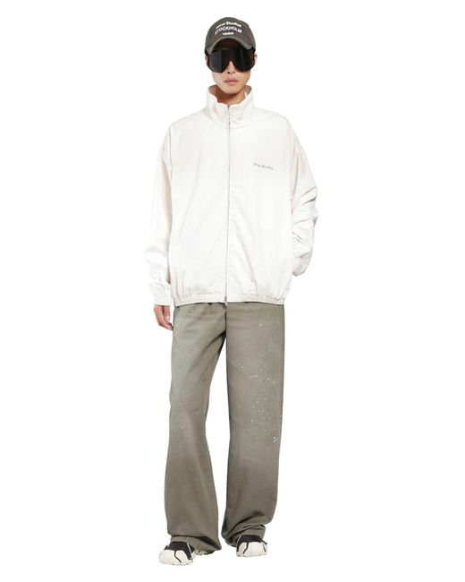 Acne Gray Washed Cotton Drawstring Trousers for men