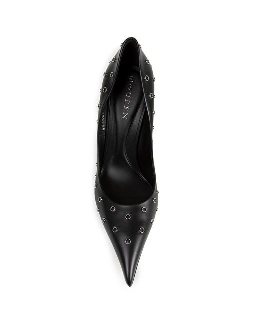 McQueen Black Skull Pump