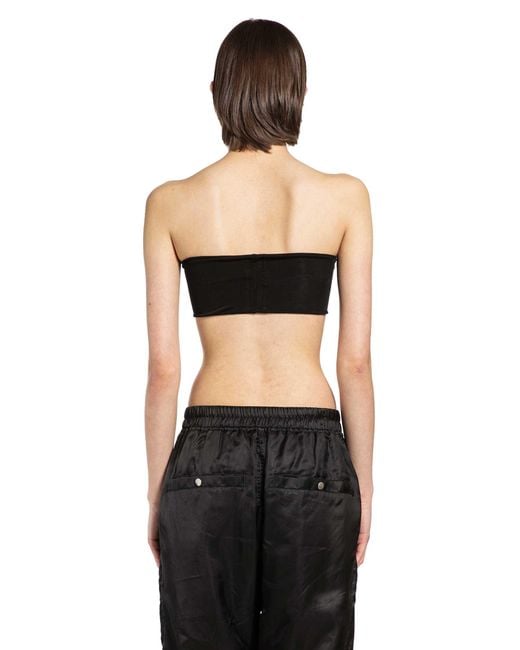 Rick Owens Black Bandeau Bandeau Top