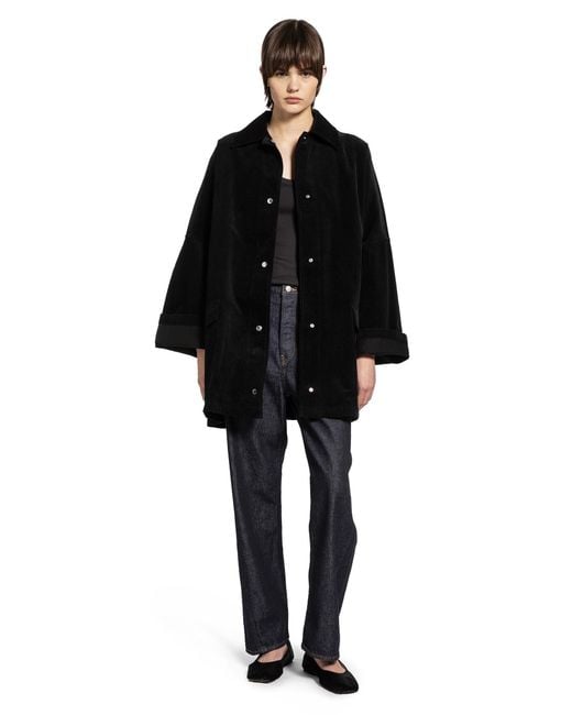 Totême Black Cord Overshirt Jacket