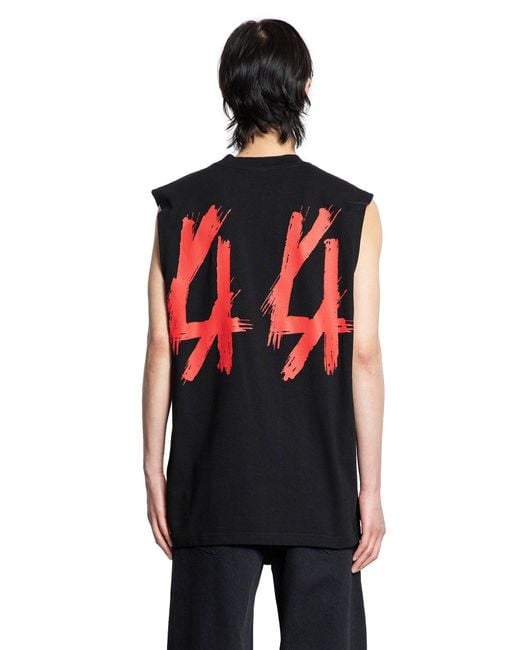 44 Label Group Black 44 Drip Sleeveless Tee for men