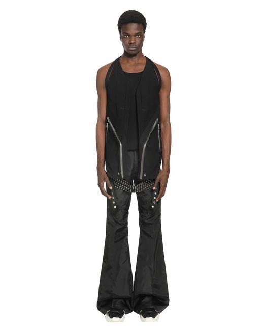 Rick Owens Black Temple Temple Vest Long for men