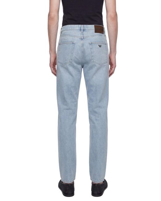 Emporio Armani Blue J73 Lyocell Blend Denim for men