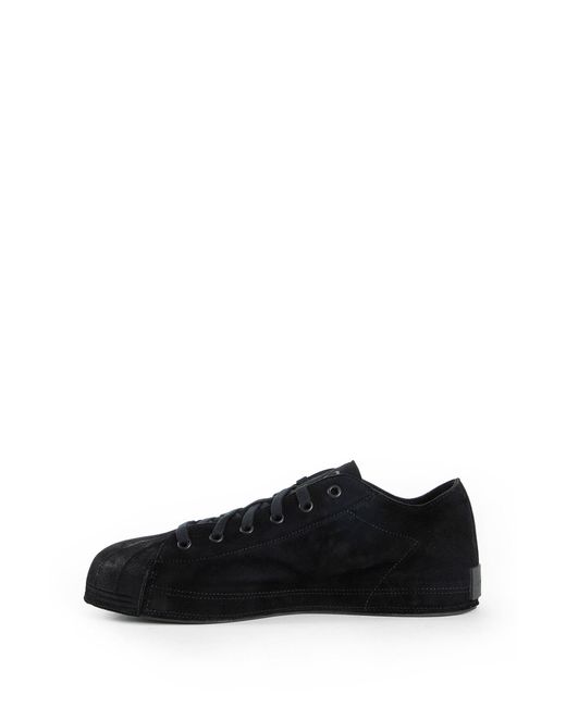Y-3 Black Nizzastar Lo Sneakers In Suede for men
