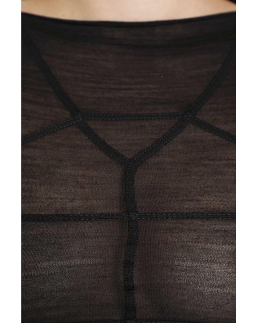 Rick Owens Black Temple Sleeveless Top