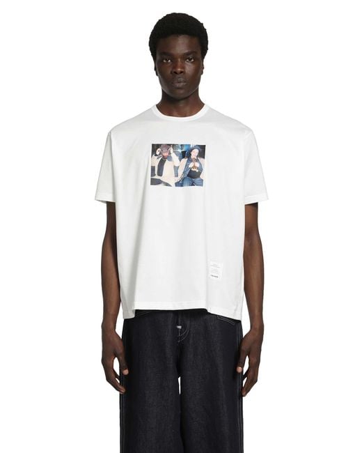 Junya Watanabe White The Face Tricky And Martina T-Shirt for men