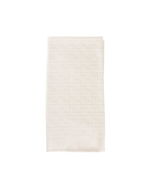Fendi White Scarves