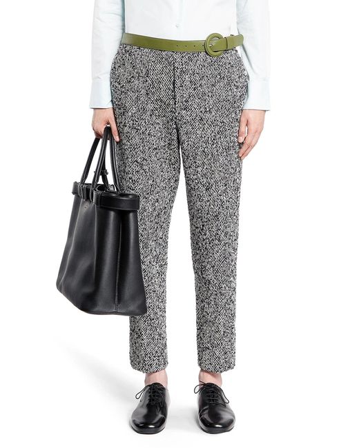 Prada Gray Wool Blend Pants for men