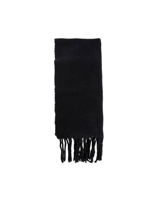 Destin Black Wool Cashmere Felt Scarf for men
