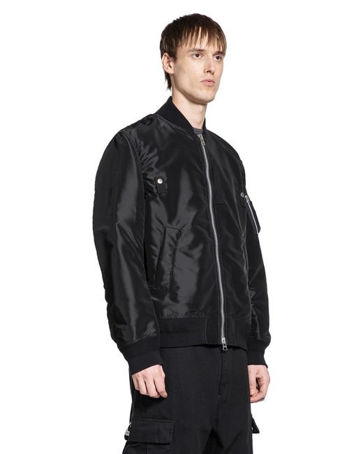 Sacai Black Nylon Twill Blopuson for men