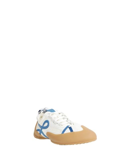 Loewe Blue Nylon And Suede Grip Sneakers for men