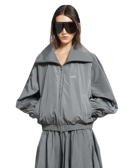 Balenciaga Gray High Bodies Track Jacket
