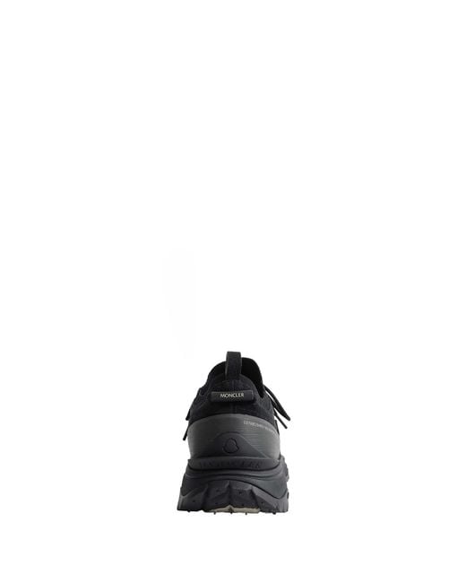 Moncler Black Trailgrip Lite3 Suede Trainers for men