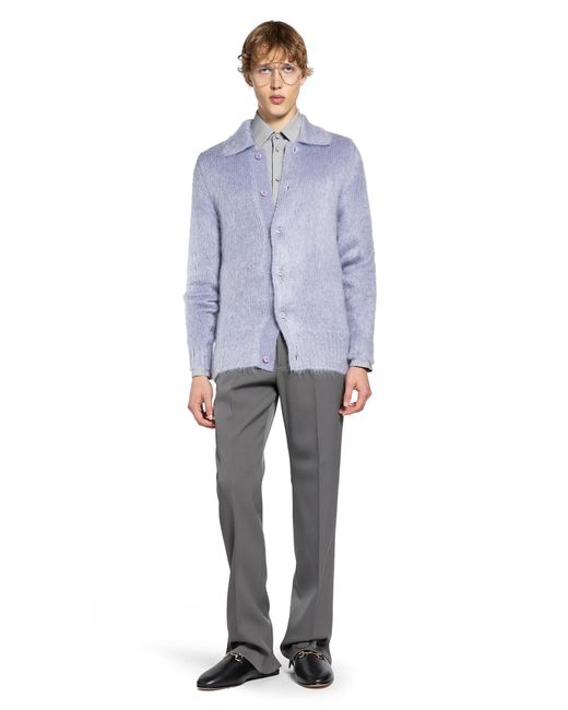 Gucci Gray Wool Tailored Pants for men
