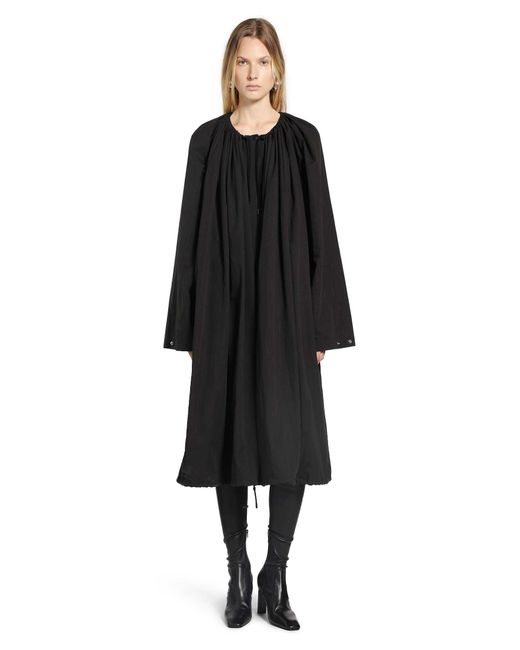 Totême  Black Gathered Parachute Coat